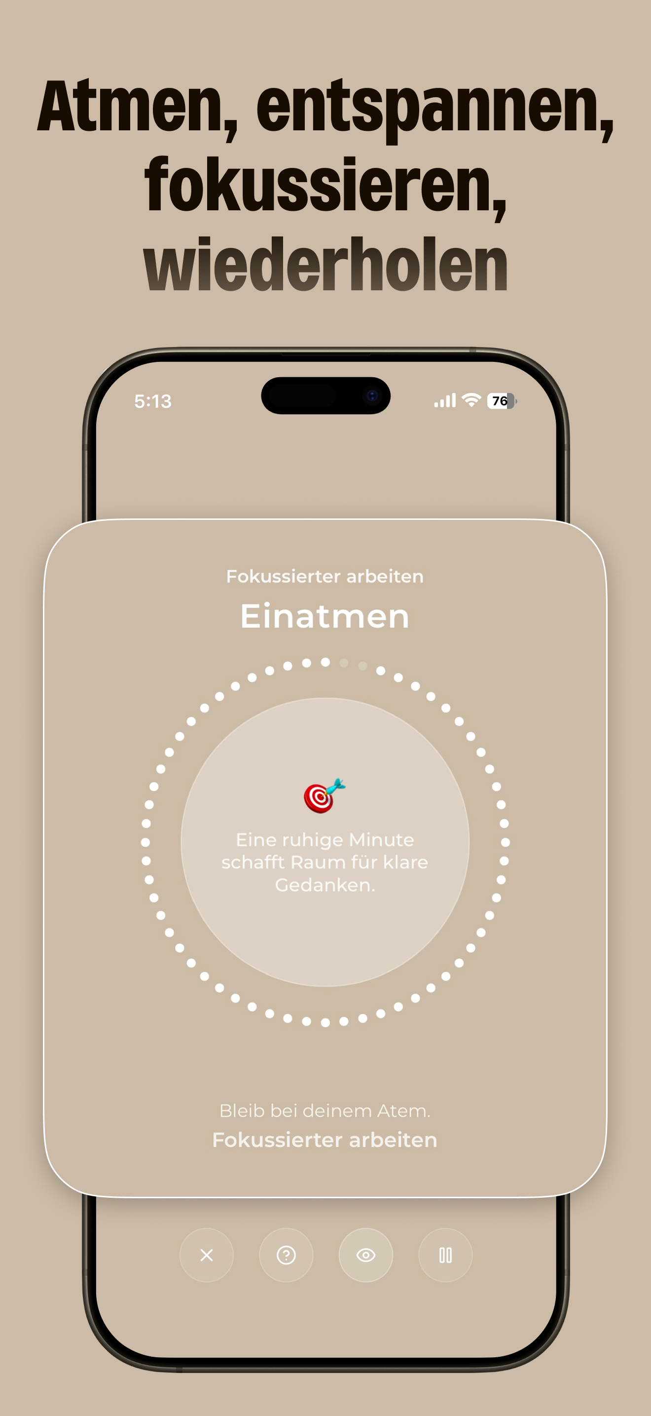 StillMind Atemübung — Einatmen, entspannen, fokussieren